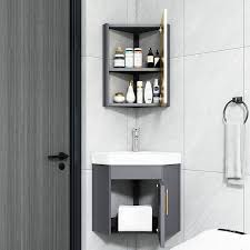 Wall Mounted Corner Bathroom Vanity