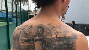 Sane, 21, revealed a new tattoo on his back following manchester. Leroy Sane Tattoo Tattoo Image Collection