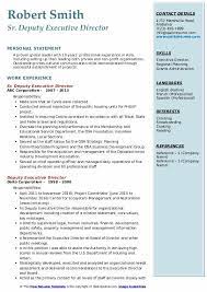 National council of nonprofits nonprofit risk management center independent sector free management library Deputy Executive Director Resume Samples Qwikresume