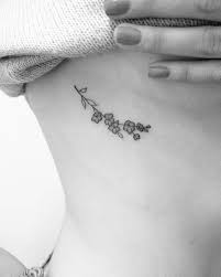 Image Result For Minimalist Forget Me Not Tattoos Rib Tattoo Mini Tattoos