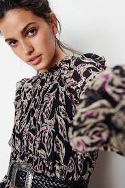 Printed Midi Dress Gilda Black // ba&sh SG