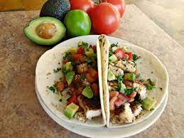 Fish tacos made with mahi mahi. Make Tonight Taco Night Mahi Mahi Fish Tacos Food Network Recipes Food Network Healthy Food
