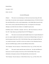 What kind of business is best described by these statements? Nascar Article Questions