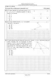 Această lista conține modele rezolvate de exerciții la matematică propuse de. Modele Subiecte Evaluare Nationala Clasa 8 2021 Proba La Matematica