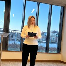 On the last day of classes, CAS Writing Program faculty gathered for an  end-of-semester reading. Hosted by Marisa Milanese (photo 1), readings  included poetry by Jessica Bozek (photo 2), a novel excerpt