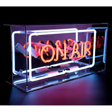 Hurn Hurn Discoveries Neon On Air Sign Acrylic Box Light Neon Light Signs Neon Box On Air Sign