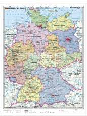 Und wie heißen die dazu gehörigen hauptstädte? Wandkarte Deutschland Und Seine Nachbarlander Physisch 120x160 Cm Erstling De Gunstig Online Kaufen