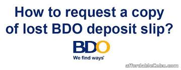 How To Request Or Get Copy Of Lost Deposit Slip In Bdo Wedding Inspiration Board Financial Tips Deposit