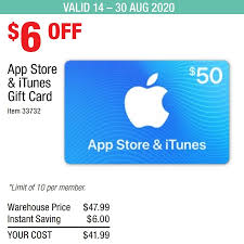 Oh then this is not for you. 50 Itunes Gift Cards For 41 99 Costco Membership Required Ozbargain