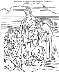 We did several crafts each night to go along with the lesson. Coloring Pages Jesus Miracles Novocom Top