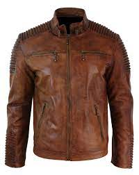 Vintage Motorcycle Distressed Brown Cafe Racer Leather Jacket Cafe Racer Leather Jacket Distressed Leather Jacket Cafe Racer Jacket