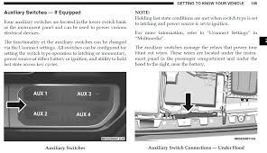 In addition to the four auxiliary switch wires, a fused battery wire and ignition wire are also located in the interior, in the passenger outboard foot well area. 4 Programmable Auxiliary Switches Jeep Gladiator Forum Jeepgladiatorforum Com