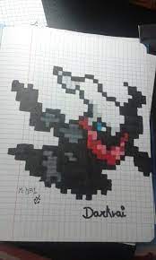 Break out your top hats and monocles; Darkrai Pixel Art M Jai Pixel Art Pokemon Pixel Art Image Pixel Art