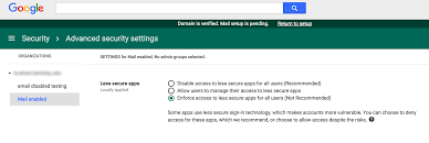 When i develop python application, sometimes i need to access my gmail account from the python source code. Allow Less Secure Apps Option
