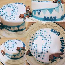Fondant Torte Taufe Baren Sterne Torte Taufe Taufe Kuchen Kuchen Mit Fondant