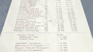 4k Supermarket Check Reduced Strongly By Discount Coupons Animation With Shallow Depth Of Field Concept Of Photo Coupon Shallow Depth Of Field Depth Of Field
