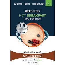 Keto And Co Hot Breakfast Maple Brown Sugar In 2021 Keto Keto Diet Recipes Low Calorie Breakfast
