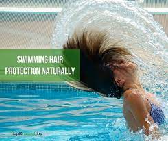 Protect Your Hair From Chlorine Naturally While Swimming Naturalhair Swimming Naturalbeauty Swimming Hairstyles Protective Hairstyles Your Hair