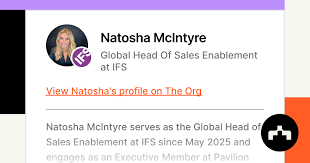 Natosha McIntyre - Global Head Of Sales Enablement at IFS | The Org