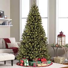 Prelit Premium Spruce Hinged Artificial Christmas Tree Led Lights 9ft Pre Lit Christmas Tree Fake Christmas Trees Best Artificial Christmas Trees