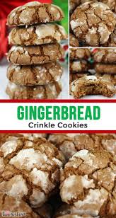 Gingerbread Crinkle Cookies Recipe Crinkle Cookies Dessert Recipes Easy Ginger Bread Cookies Recipe