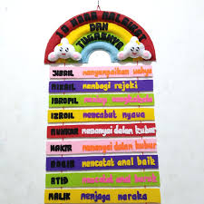 Cara membuat hiasan dinding sederhana bisa memanfaatkan barangbarang yang ada di sekitarmu, seperti lilin, kertas karton, hingga kaleng bekas. Hiasan Dinding Nama Nama Nabi Cek Bahan Bangunan