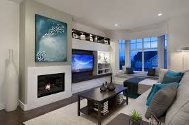 Just take a look at the bedford wooden fireplace package with lytton cast iron fire insert.the small wood fire surround measures a slim 48 inches in width, which should be able to fit neatly into many tighter spaces. 55 Small Living Room Ideas Cuded Entertainment Room Design Living Room Entertainment Contemporary Living Room Design