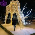 Waterproof Outdoor Courtyard LED Lights Solar Powered Animal Lamp in Doge  Shaped Creative Garden Decoration IP65 Rating