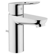 Grohe Bauloop Single Handle Bathroom Faucet In Starlight Chrome With Pop Up Drain 23084000 The Home Depot Bathroom Faucets Single Handle Bathroom Faucet Low Arc Bathroom Faucet