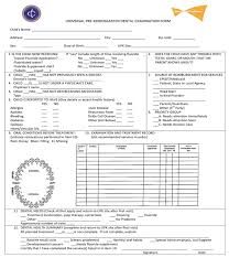 Free 5 Dental Examination Forms In Pdf Doc