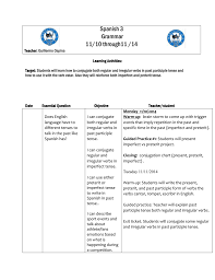 spanish 3 grammar 11 10 through11 14 teacher guillermo ospina