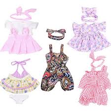 Xadp 5 Pack Baby Doll Clothes Outfits For 12 Inch Alive Baby Dolls Set Of 5 With Hair Bands Walmart Com