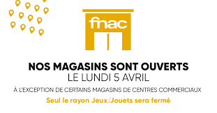 Le magasin sera fermé lundi 13 avril. Service Client Fnac Fnacvousaide Twitter