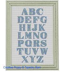 Stitch this alphabet with the floss color of your choice. Tapestry Barn Lazy Daisy Abc Cross Stitch Pattern