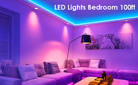 Check spelling or type a new query. Amazon Com Led Lights For Bedroom 100ft 5050 Rgb Led Light Strip Sync To Music With Bluetooth Remote App Controlled Color Changing Led Lights For Bedroom Party Room Decor Home Improvement