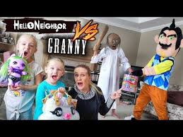 Hello Neighbor In Real Life Vs Granny In Real Life Poopsie Unicorn Toy Scavenger Hunt Youtube In 2020 Hello Neighbor Skits Prank Videos