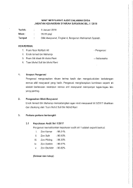 Contoh minit mesyuarat penubuhan sekolah.docx. Ekosistem Kondusif Sektor Awam Minit Mesyuarat Jawatankuasa Audit 2018