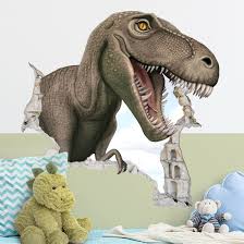 Wandtattoo Dinosaurier T Rex Dinosaurier Kinderzimmer Dinosaurier Wandtattoo