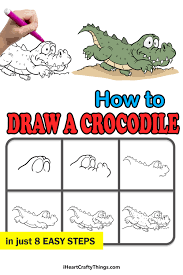 The eye is made up of three circles. Crocodile Drawing How To Draw A Crocodile Step By Step