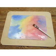 Waldorf Watercolor Painting Board Wooden Painting Watercolor Paint Set Paint Set