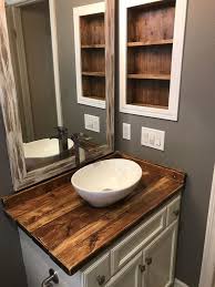 Diy Bathroom Countertop Ideas Countertops Bathroom Countertops Diy Rustic Bathroom Vanities Bathroom Farmhouse Style