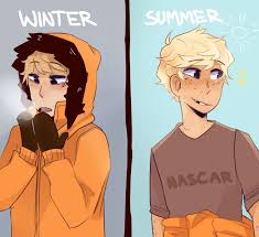 Headcanon Kenny Is One Of Those People Whose Appearance Is Super Affected By The Sun The Boy Totally Chang Kenny South Park South Park Anime South Park Funny