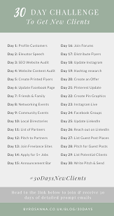 30 Day Challenge To Get New Clients For Freelancers Small Biz Owners Byrosanna Squarespace Website Design Branding Uk Small Business Marketing Small Business Organization Business Entrepreneur