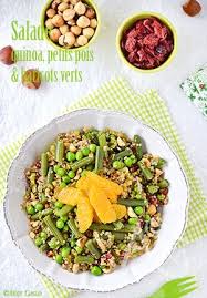 Salade De Quinoa Petits Pois Haricots Verts Recettes De Cuisine Recette Haricot Vert Salade De Quinoa