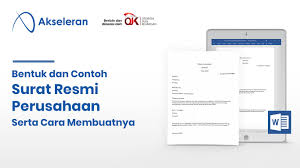 Format Dan Contoh Surat Resmi Perusahaan Akseleran Blog