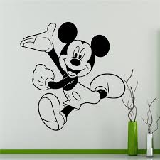 They could be abstract in form or look traditional. Disney Mickey Mouse Wall Decal Cartoon Vinyl Sticker Wall Art Decor Children S Kids Room Ideas Room Interior Removable Design Wall Stickers Aliexpress
