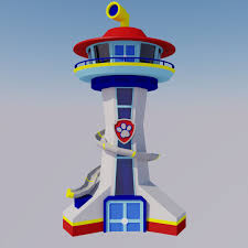 Paw patrol skye and zuma behind a tower. Pin On For A