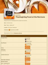 Planning thanksgiving dinner for the first time can be overwhelming. Thanksgiving Sign Ups For Potlucks Parties And More