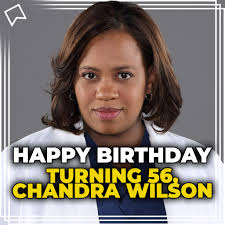 Happy 56th Birthday to Chandra Wilson. Best known for playing Dr. Miranda  Bailey in Greys Anatomy! 🎉🏥
