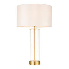 Bright and beautiful bedside lamps to brighten up your space. Lessina Touch Table Vintage White Faux Silk Brushed Gold Table Lamp Tiffany Lighting Direct